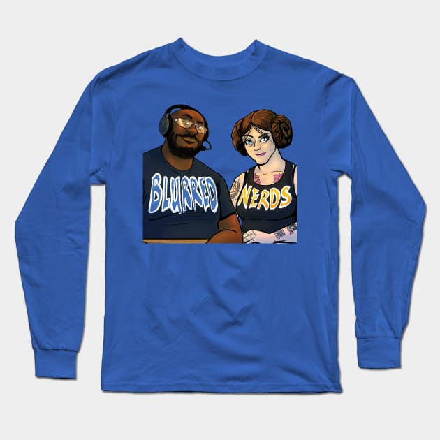 Blurred Nerds Podcast Long Sleeve T-Shirt by The ESO Network